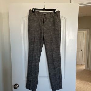 Dark grey straight leg dress pants, size 8 long